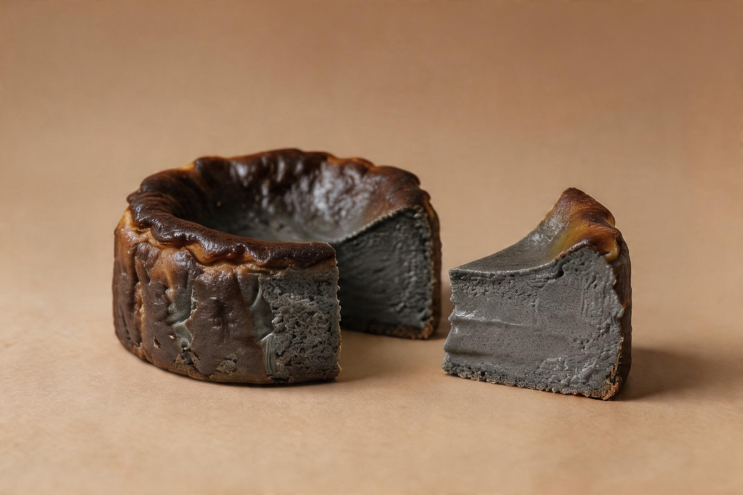 Black Sesame Basque Cheesecake