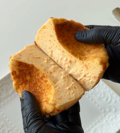 Salted Egg Yolk & Meat Floss Basque Cheesecake