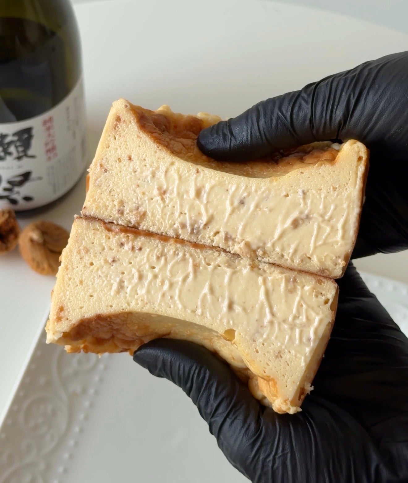 Sake & Fig Basque Cheesecake