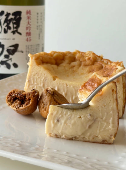 Sake & Fig Basque Cheesecake