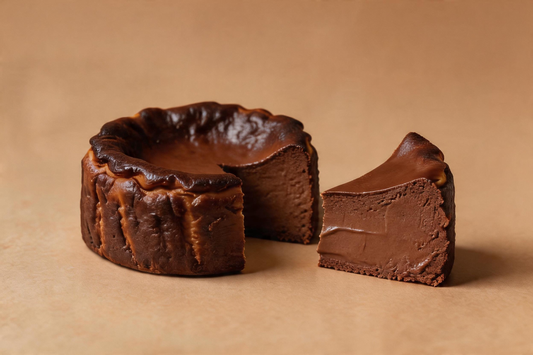 Dark Chocolate Basque Cheesecake