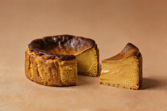 Hojicha Basque Cheesecake
