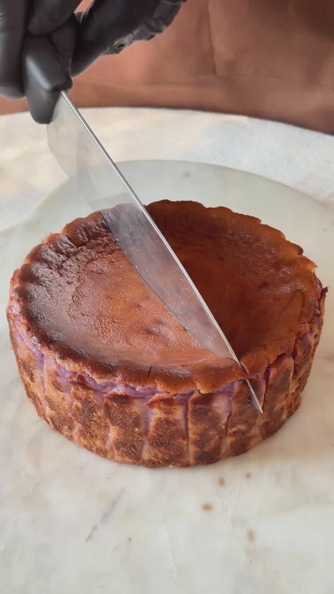 Ube Basque Cheesecake video