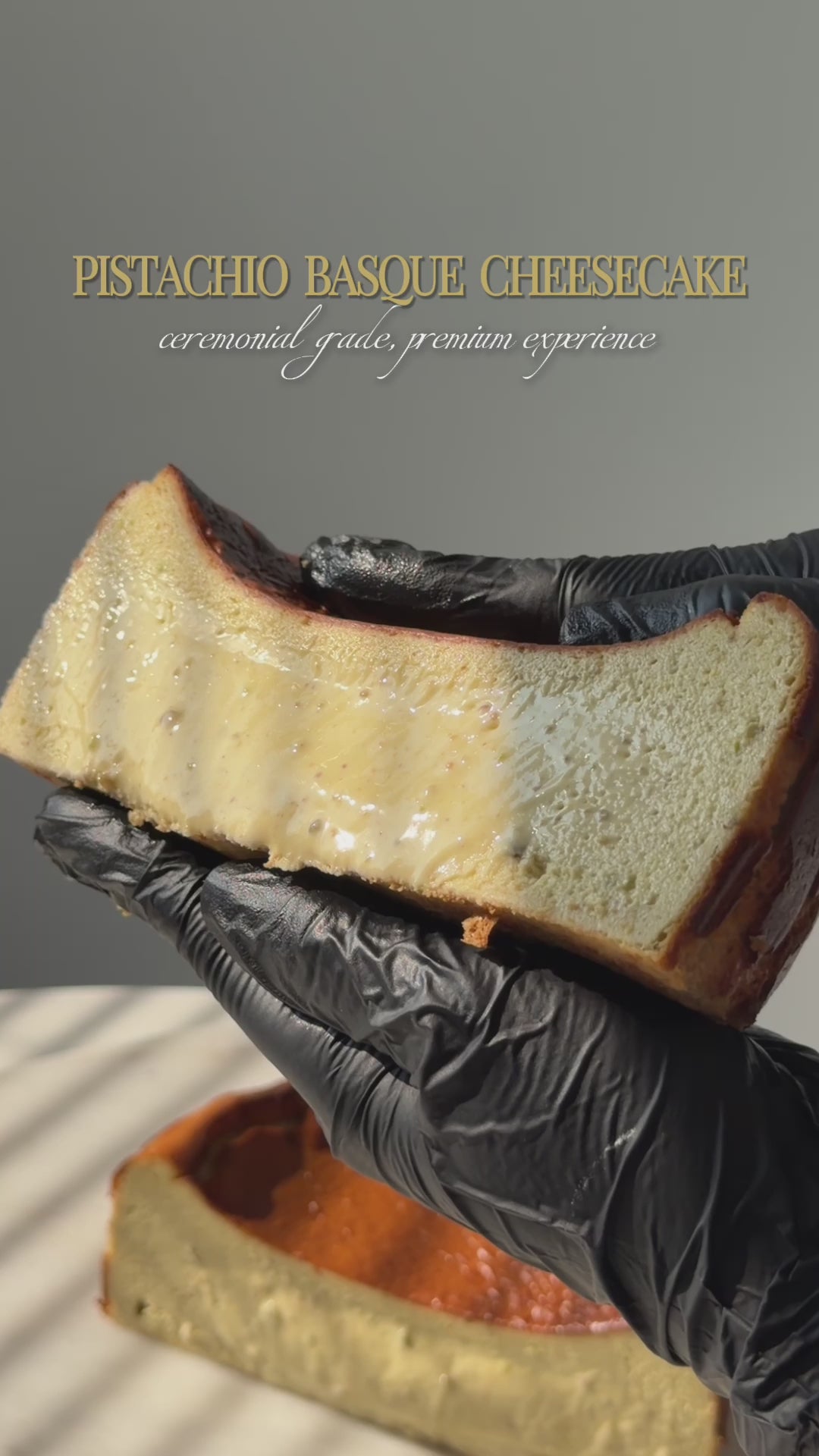 Pistachio Basque Cheesecake video