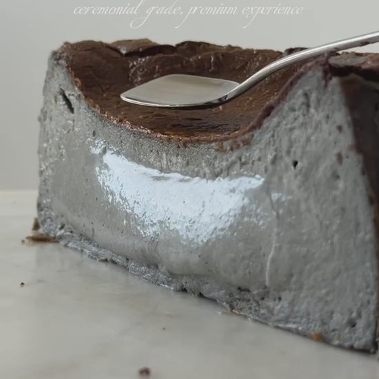 Black Sesame Basque Cheesecake video