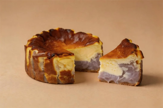 Taro Double-Layered Basque Cheesecake