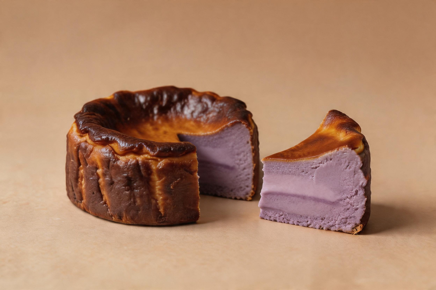 Ube Basque Cheesecake